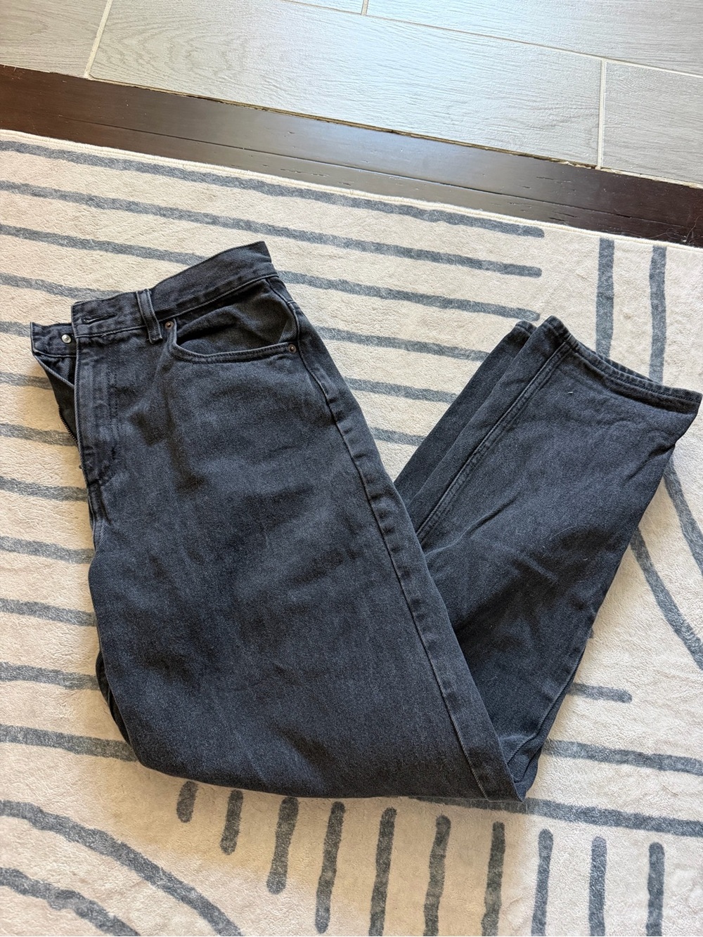 ASOS Petite Straight Black Jeans